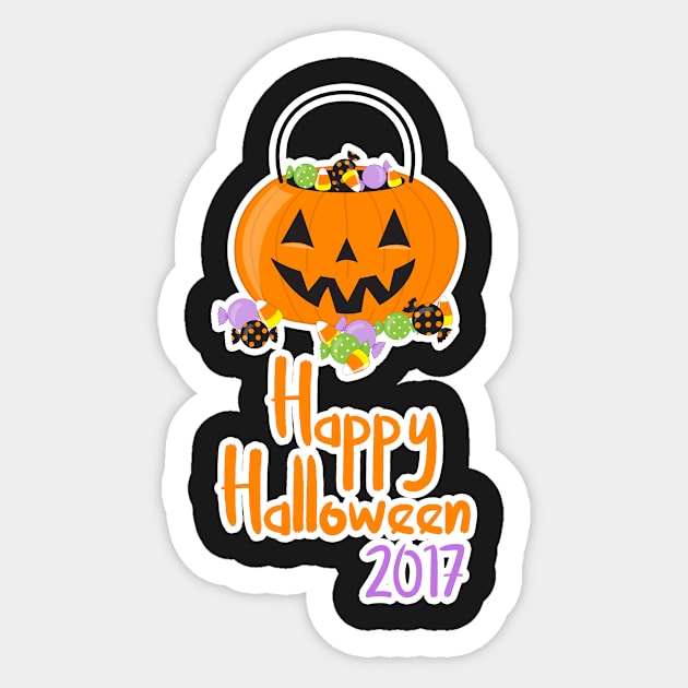 Trick or Treat Happy Halloween 2017 Sticker by 4Craig